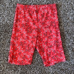 Forever 21 Bandana Paisley Bike Shorts